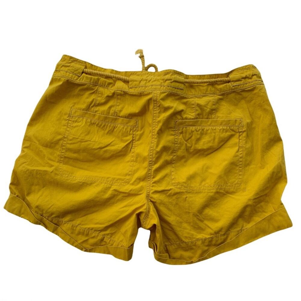 Ann Taylor Loft Mustard Yellow Cuffed Cargo Shorts - Picture 4 of 6
